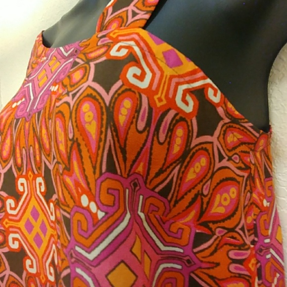 Chico"s One Shoulder Abstract Print Top - Picture 2 of 7